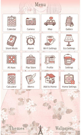 Spring Wallpaper-Floral Lady- Screen 3