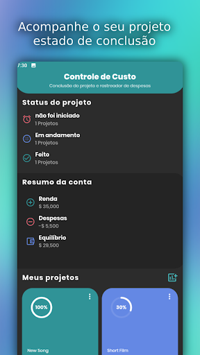 Visualização do aplicativo