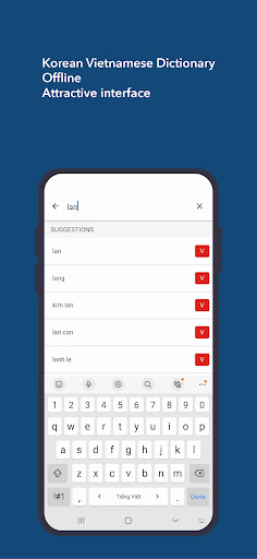 Korean Vietnamese Dictionary Screen 2
