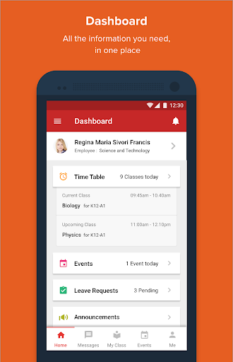 Abidean School Connect Screen 3