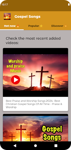 Gospel Songs Screen 3