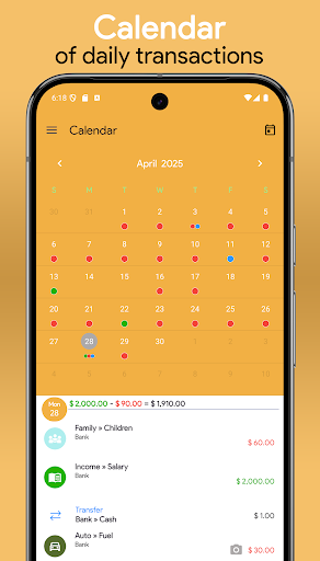 Screenshot of Daily Expense — My Budget