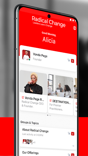 Android application Leaders Learn Radical Change screenshort