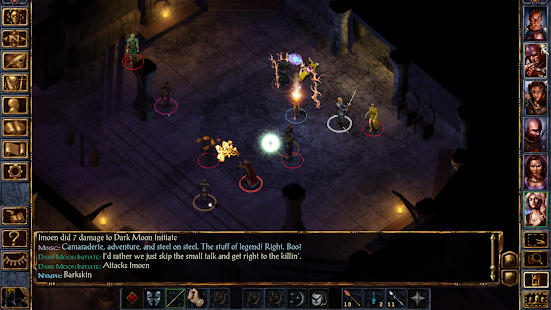 Captura de pantalla de l'edició millorada de Baldur's Gate