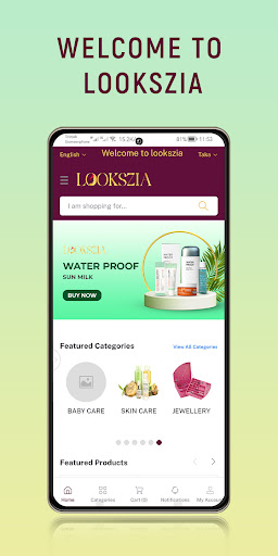 Android application Lookszia screenshort