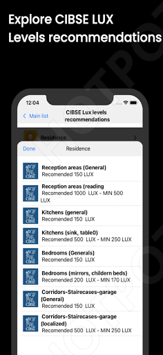 Lighting Calcs and guide pro Screen 2