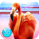 Wild Pink Flamingo Life Simulator icon