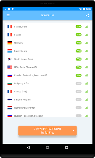 VPN servers in Russia - Tools - apps