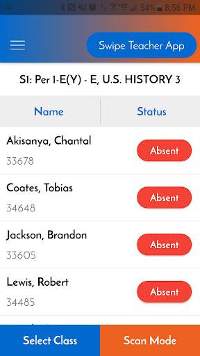 SwipeK12 Teacher App Screen 3