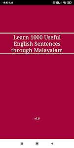 Spoken English through Malayalam 1.0