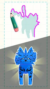 Draw Blue Monster Runner