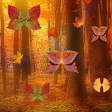 Fall Leaf Butterflies Live icon