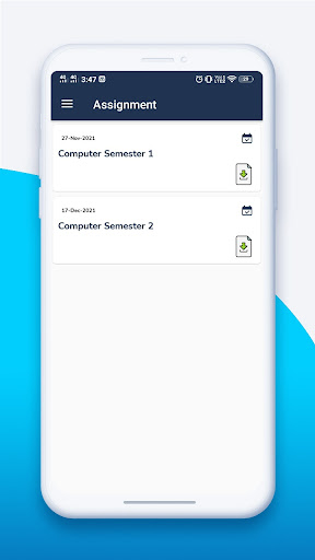 Institute Management App Screen 3