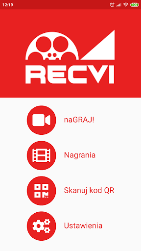 Android application Recvi Cam - nagrywaj i transmi screenshort
