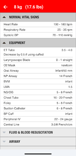 palmPEDi: Pediatric Med Tape Screen 2