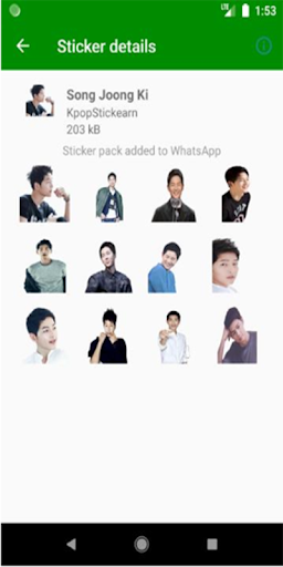 Sticker Chat Song Joong Ki KPOP Free