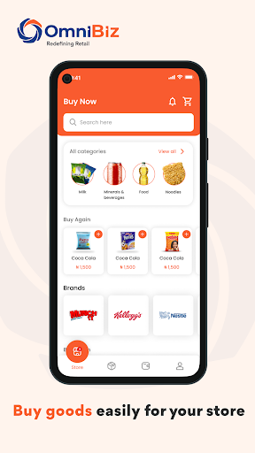 Android application Omnibiz Retail screenshort