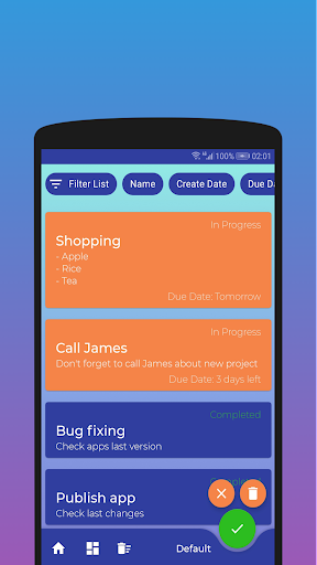 Android application Modern Notepad screenshort