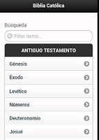 screenshot of Biblia Católica