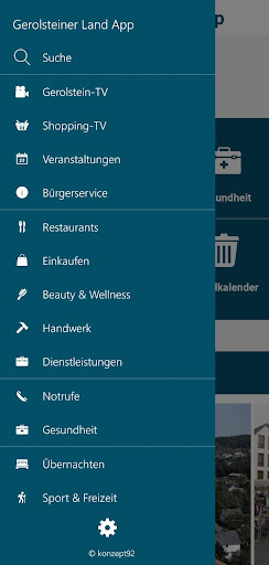 Gerolsteiner Land App Screen 2