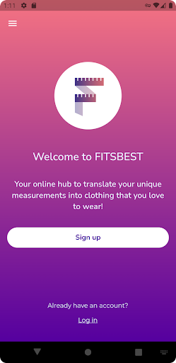 Android application Fitsbest screenshort