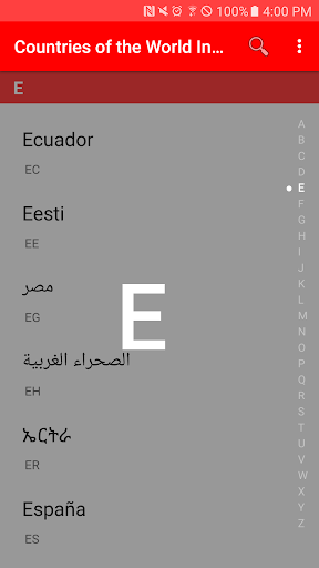 Countries of the World Informa Screen 2