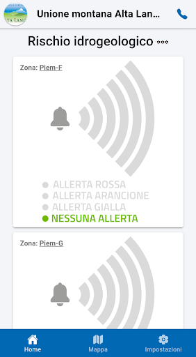 Android application Territorio screenshort