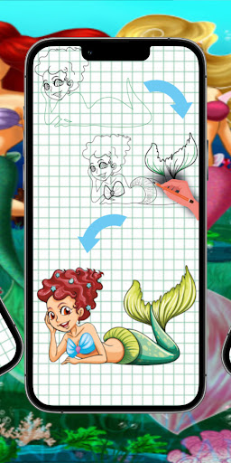 How to draw Mermaids Screen 3