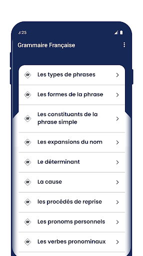 Grammaire Française Screen 2