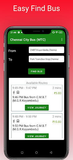 Chennai City Bus - Find Bus No Screen 2