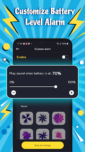 Full Battery Alarm Screen 3