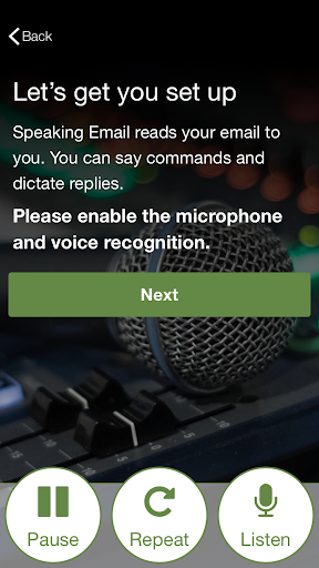 Android application Speaking Email - voice reader screenshort