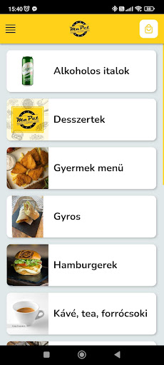 Android application MaPet Reggeli, Burger, Pizza screenshort