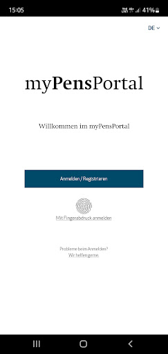 Android application myPensPortal screenshort