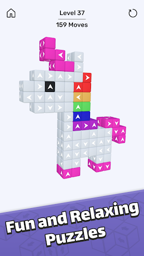 Android application Tap away 3D - Puzzle game screenshort