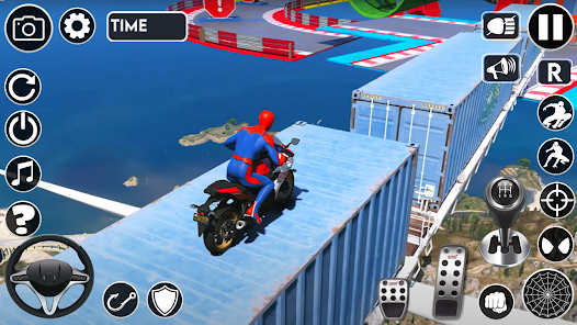 Super heroi Motor Bicicleta Corrida Jogos Para Crianças, Aranha