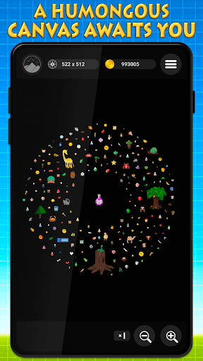 Android application PIKAPAINT! Stickers & Sprites! screenshort