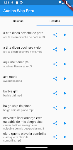 Audios Peru Screen 2