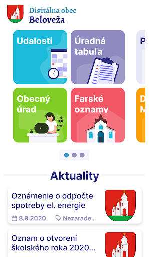 Android application Beloveža screenshort