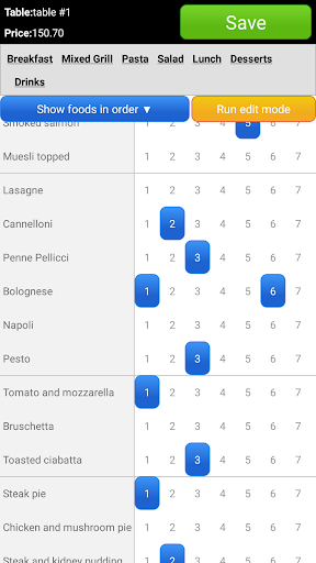 Waiter notepad Fastoder Screen 3