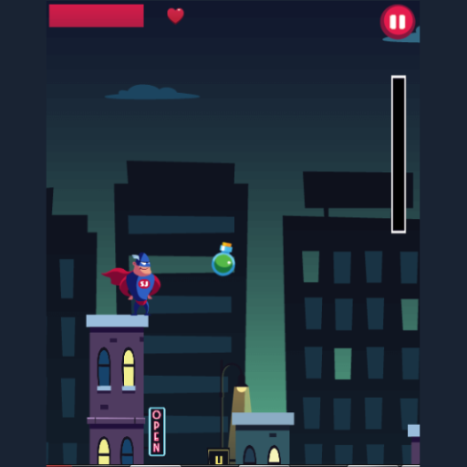 Game arcade about super jump logo