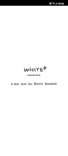 Android application [슬루] 화이트 카톡테마 - 심플 깔끔 screenshort