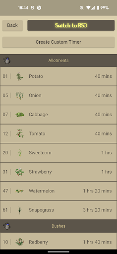 Timers for Runescape Screen 3