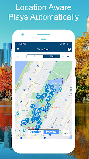 Screenshot of Central Park NYC Audio Tour