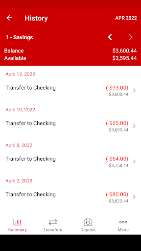 Post Office Employees FCU Screen 3