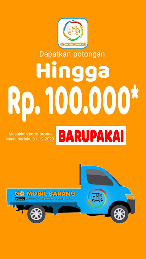 Android application Go Mobil Barang - Jasa Angkut screenshort