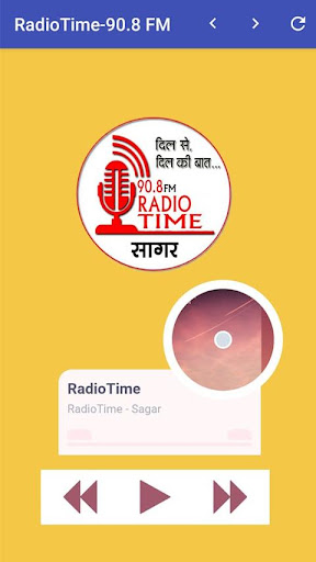 Android application Radio Time 90.8 - Sagar screenshort