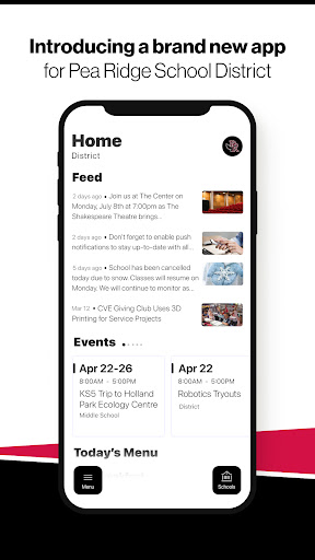 Android application Pea Ridge School District, AR screenshort