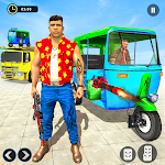 Cover Image of डाउनलोड Grand Gangster Auto Rickshaw Transport Simulator 1.0.2 APK