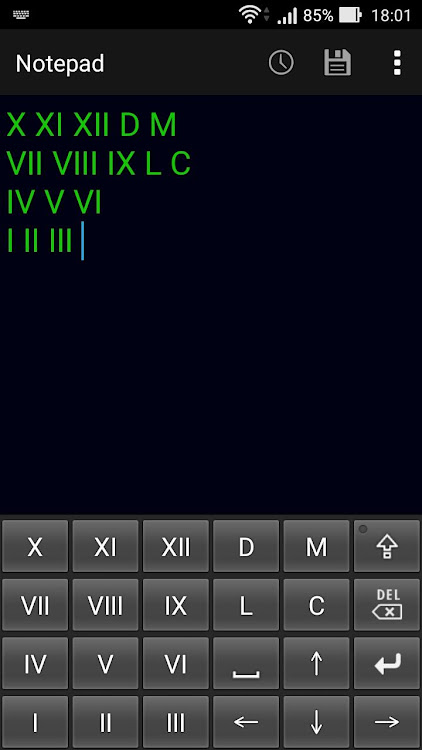 Roman numeric keypad - 3.0 - (Android)